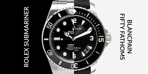 blancpain vs rolex|blancpain rolex 50 fathoms review.